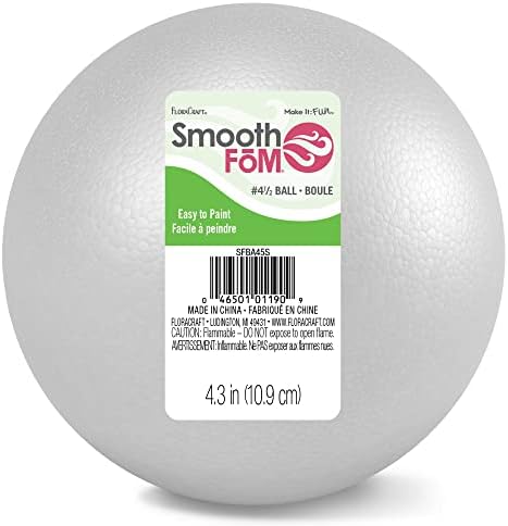 FloraCraft Smooth Foam Ball 43 Inch White