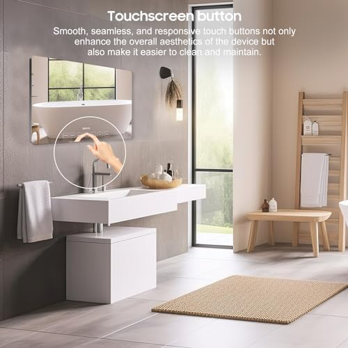 SYLVOX 32 Inch Smart Mirror TV for Bathroom