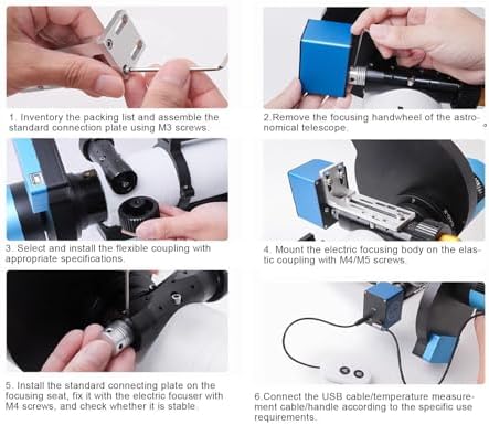 Auto Manual Motorized Telescope Focuser with Temperature Sensor