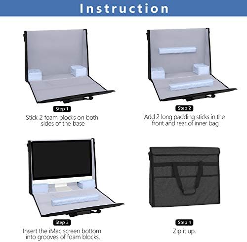 Damero Tote Bag for Apple 27 Inch iMac Desktop