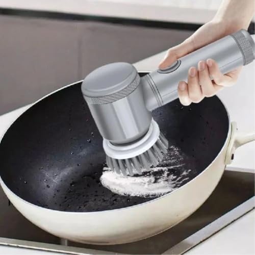 Spin Scrubber with 6 Brush Heads Multi-Purpose Electric Cleaner