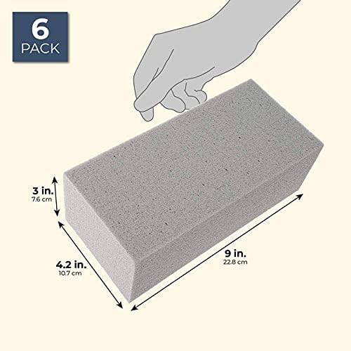 6pcs Dry Floral Foam Bricks for Arrangements and Displays Gray