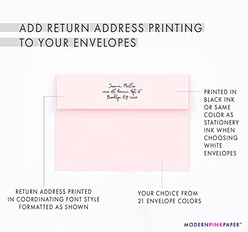 Personalized Real Estate Note Cards Set with Envelopes
