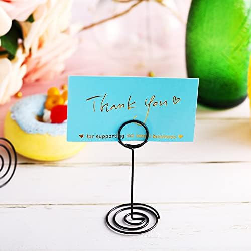 TecUnite 24 Pack 335 Inch Table Number Holder Place Card Stand