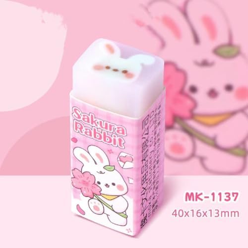 6 Pack Cute Animal Erasers for Pencils
