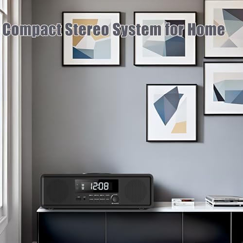 WISCENT Compact Stereo System with CD Player and Bluetooth