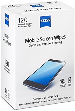 ZEISS Pre-Moistened Wipes Screen Cleaner 120 Count