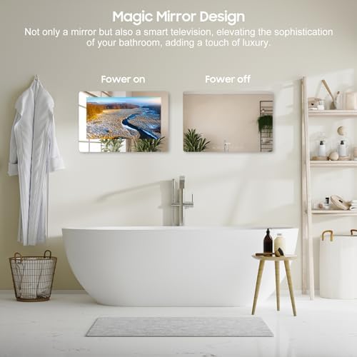 SYLVOX 32 Inch Smart Mirror TV for Bathroom