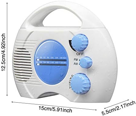 SY-910 Mini Portable AM FM Shower Radio with Built-In Speaker