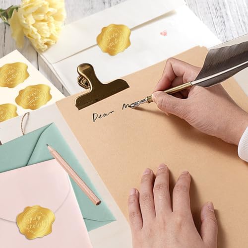 300 Pcs Gold Envelope Seal Stickers Youre Invited