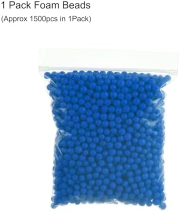 MECCANIXITY Foam Beads 7-9mm Lake Blue 1500pcs Pack