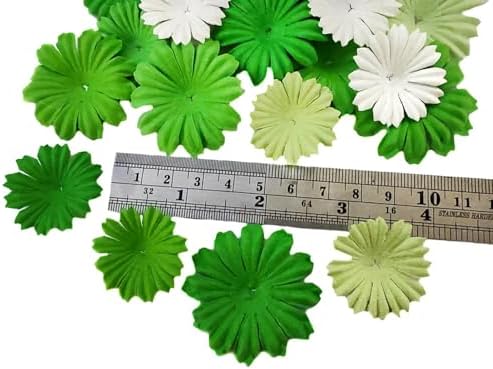 Daisy Petals Mulberry Paper Flowers Handmade for DIY Crafts Supplies