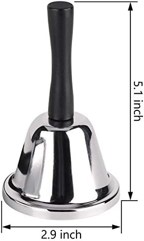 MROCO Loud Hand Bell for Classroom and Alarm