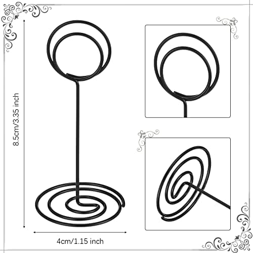 TecUnite 24 Pack 335 Inch Table Number Holder Place Card Stand