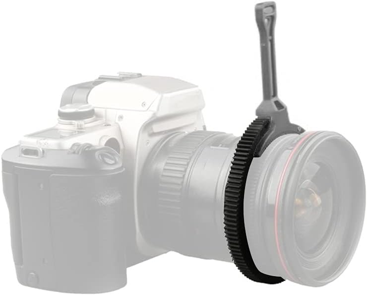 Tbest Adjustable Zoom Follow Focus Lever with Gear Ring for DSLR Cameras