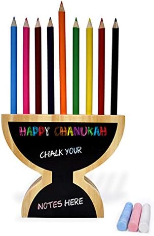 Cazenove Hanukkah Kids Menorah Pencil Holder