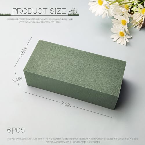 6 Pcs Floral Foam Blocks for Flower Arrangements