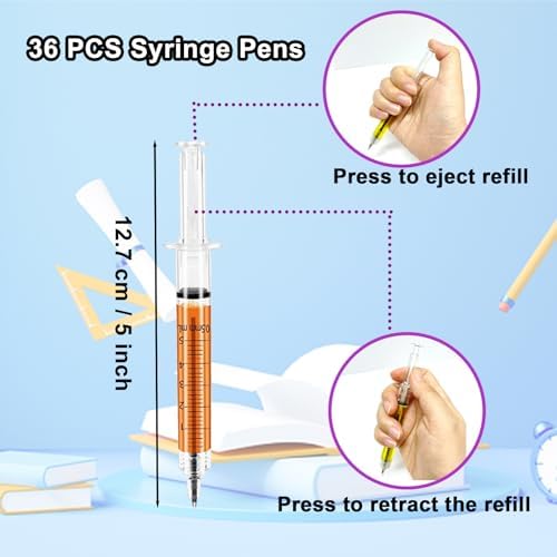36 PCS Syringe Pens for Nurses and Kids