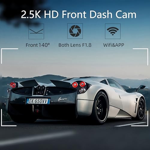 Ccedviery 25K Dual Dash Cam with WiFi and App