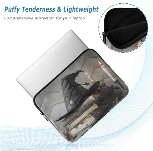 Halloween Witch Hat Candle Laptop Sleeve 13-14 Inch