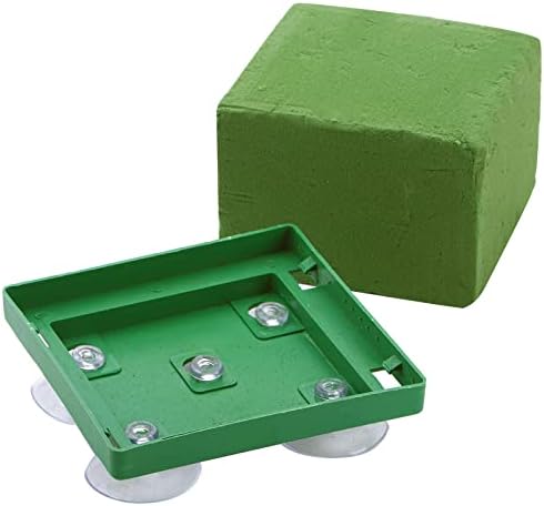 Lyellfe 8 Pack Square Floral Foam Cage with Suction Cup