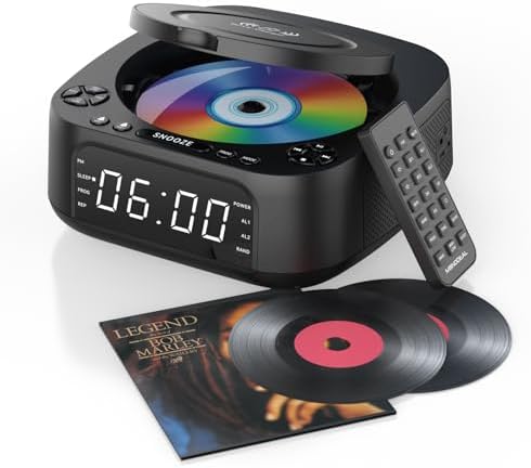 MONODEAL Portable CD Player with Bluetooth FM USB and Sleep Timer