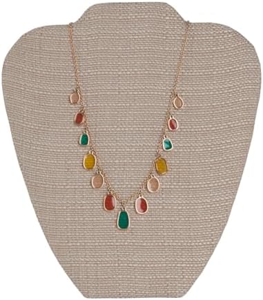 SSWBasics Linen Necklace Display Stand Pack of 25