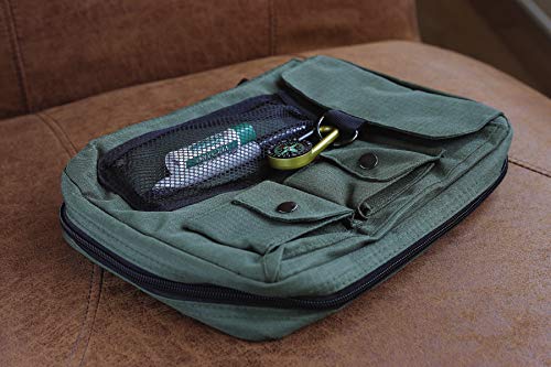 Compass Bible Cover with Zipper and Handle