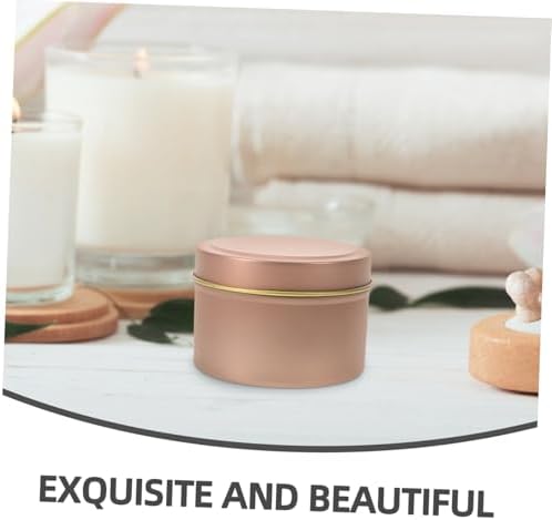 Jecompris 12Pcs Metal Candle Tins with Lids