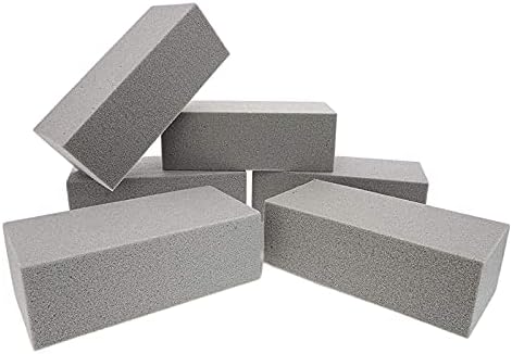 6pcs Dry Floral Foam Bricks for Arrangements and Displays Gray