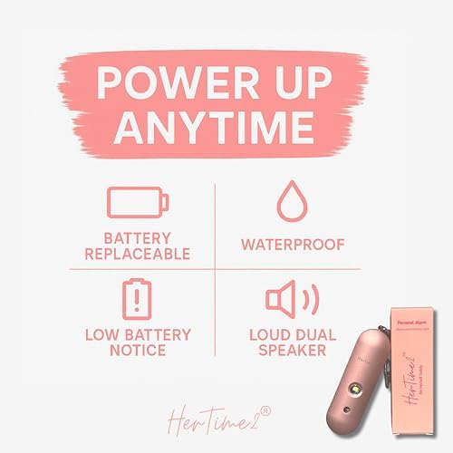 HerTime2 Personal Safety Alarm - Waterproof Keychain