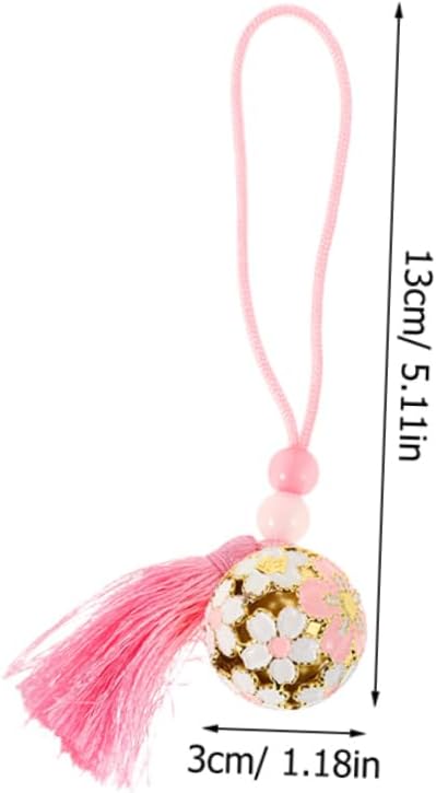 Unique Japanese Cherry Blossom Bell Pendant Charm for Women