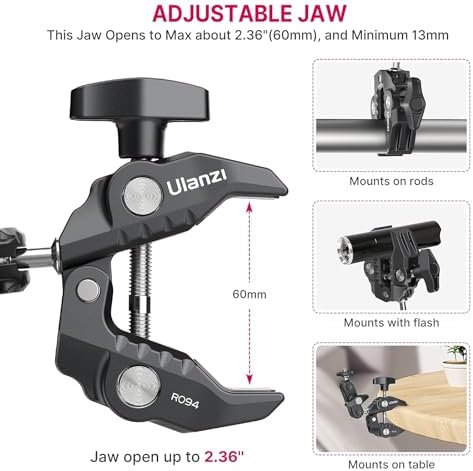 ULANZI Super Clamp for Camera Monitor Mounts