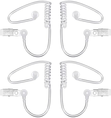 4 Pack Fake Spy Earpiece for Halloween Cosplay Role Play