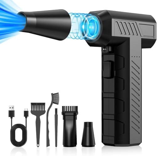 CAGIWIRU Compressed Air Duster - Mini Blower Turbo Fan 150000RPM Cordless