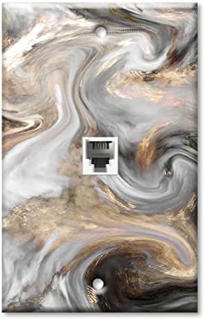 Art Plates One Port RJ11 Telephone Decorative Wall Plate
