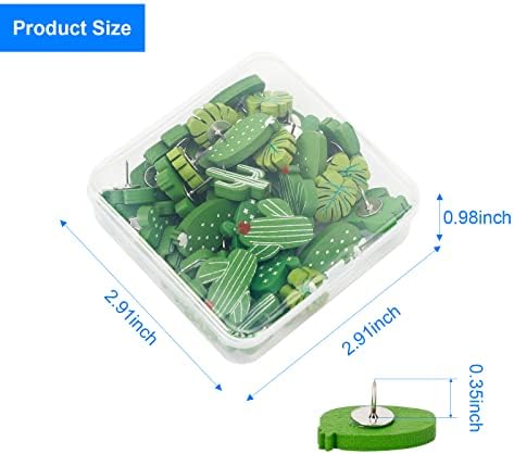 40Pcs Cactus Push Pins Decorative Bulletin Board Tacks