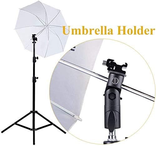 FOTYRIG Camera Flash Mount Bracket with Umbrella Holder