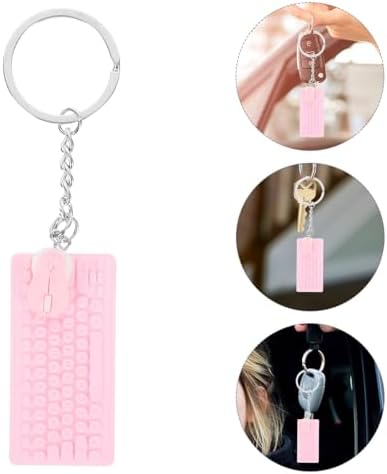 GALPADA Keyboard Mouse Keychain Bag Charm