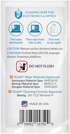iCloth Large Screen Cleaning Wipes for Electronics