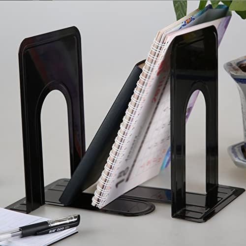 30 Pcs Black Metal Book Ends Heavy Duty