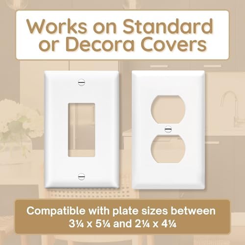 Storage Theory Power Perch Outlet Shelf White 1-Pack