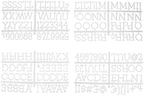 1 Inch Letters for Felt Letter Board 188 Pieces White Set
