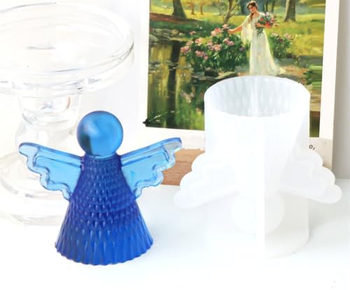 Angelic Shaped Sturdy Silicone Mold Set for Candle and Resin Crafts