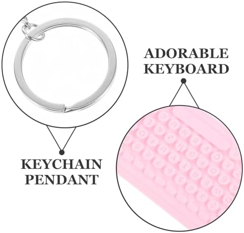 GALPADA Keyboard Mouse Keychain Bag Charm