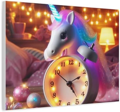 Unicorn Alarm Clock with Glowing Horn