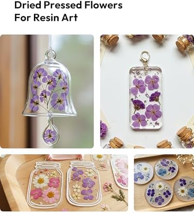 58 Pcs Dried Flowers Pressed Flowers Craft Kit