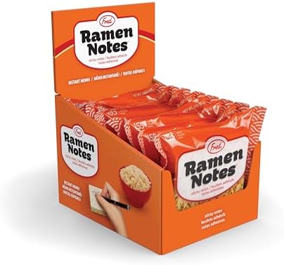 Genuine Fred Ramen Notes Sticky Note Pad 155 Sheets 35x3