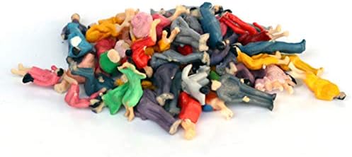 ERANCE Tiny People Figurines 20 Pcs 130 Scale Model Trains Accessories
