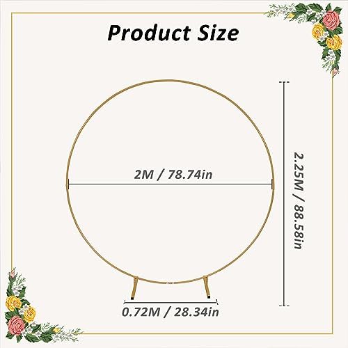 66 Ft Round Balloon Arch Stand Kit for Weddings and Parties